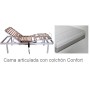 Cama articulada con patas mas colchón Confort