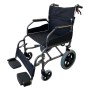 Silla de ruedas de aluminio deluxe plegable con envío gratis