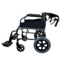 Silla de ruedas de aluminio deluxe plegable con envío gratis