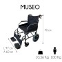 Silla de ruedas de aluminio deluxe plegable con envío gratis